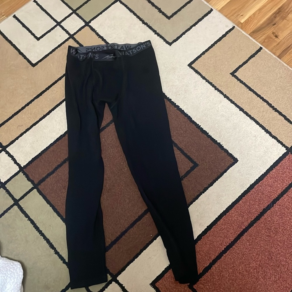 Never worn Large black long johns
